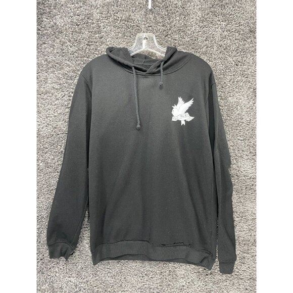 Lil Peep Sweatshirt Unisex Medium Black Long Sleeve Fleece Lined Rap & Hip Hop - Picture 1 of 16